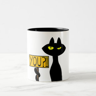 Canecas engraçadas Bad Boogie -O Gato- "Você?!!"