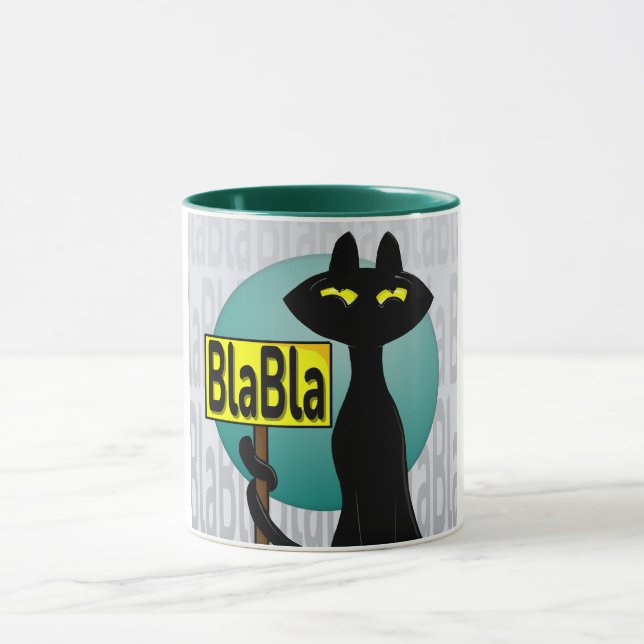 Canecas Engraçadas Bad Boogie - Sinal BlaBla (Centro)