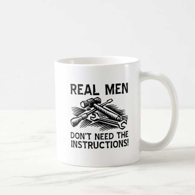 Canecas Engraçadas para Homens de Verdade (Direita)
