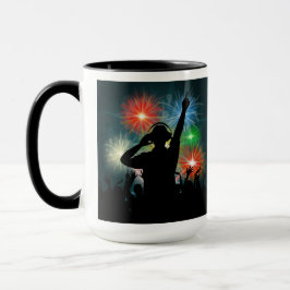 Canecas feitas sob encomenda do monograma do DJ da