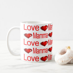 Canecas Feliz Dia dos Namorados Amor Mamãe Coraçõe
