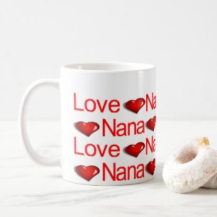 Canecas Feliz Dia dos Namorados Amor Nana Corações