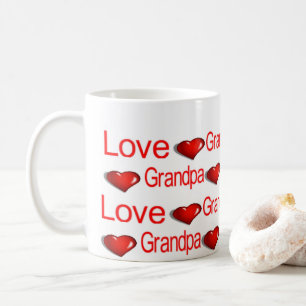 Canecas Feliz Dia dos Namorados Amor Vovô Corações