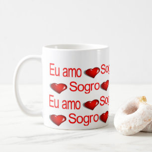 Canecas Feliz Dia dos Namorados Eu Amo Meu Sogro