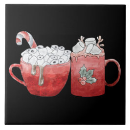 Canecas Festivas de Férias com Marshmallows