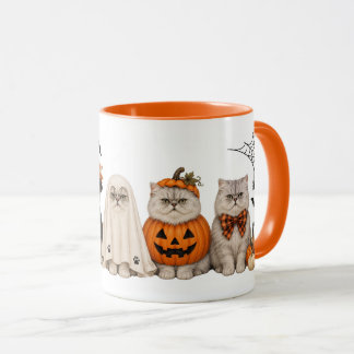 Canecas Halloween Adoráveis de Gatos Vestidos de L