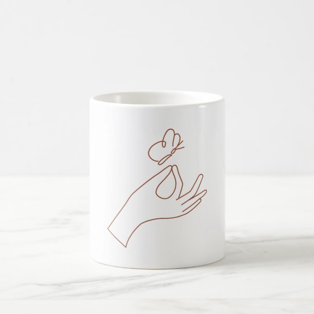 Canecas mágicas com Borboleta Coffee Mug (Centro)
