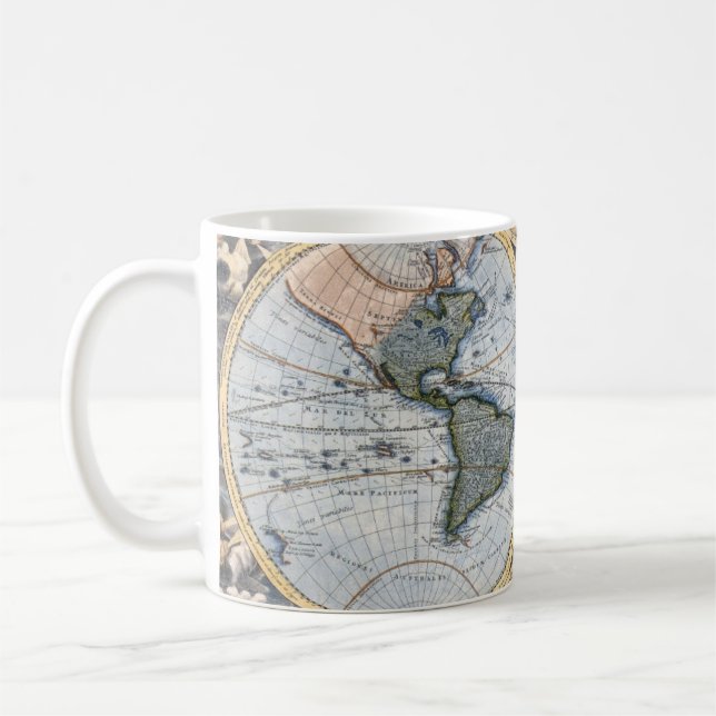 Canecas - Mapa Global Vintage (Esquerda)