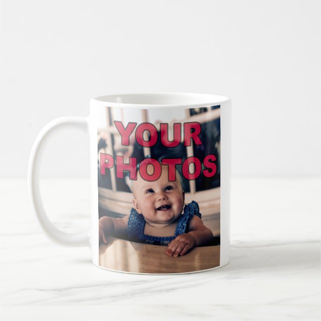 Canecas Personalizadas com 2 Fotos Várias Estilos, (Esquerda)
