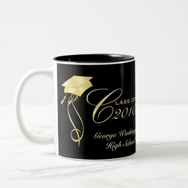Canecas personalizadas da foto da graduação (Esquerda)