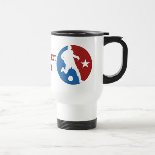 Canecas personalizadas do jogador de futebol