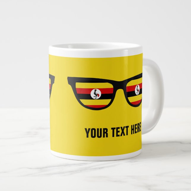 Canecas personalizadas do Uganda Shades (Frente Esquerda)