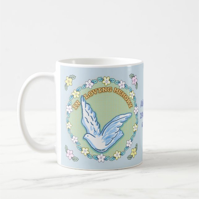 Canecas personalizadas In Loving Memory Memorial (Esquerda)