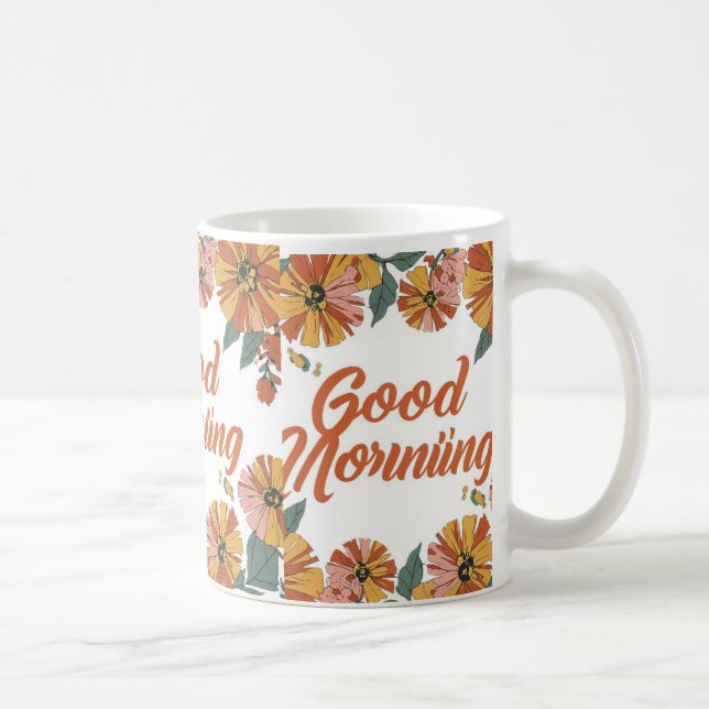 canecas personalizadas ou designs florais bom dia (Direita)