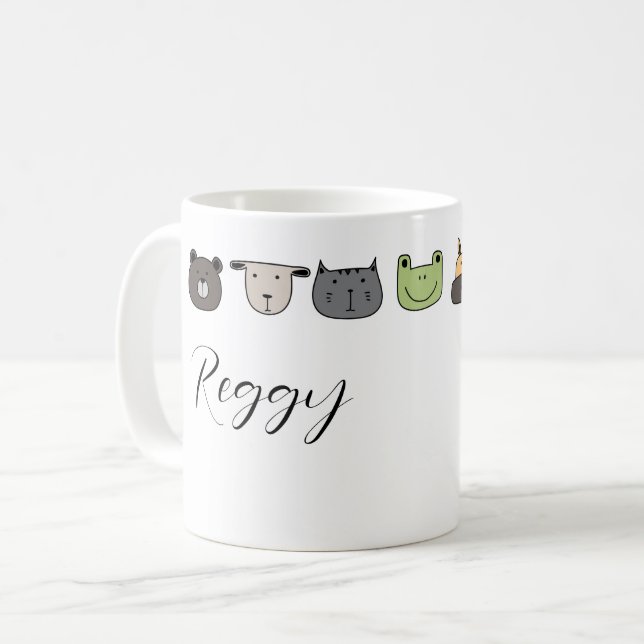 Canecas Personalizadas - Rostos de Animais (Frente Esquerda)