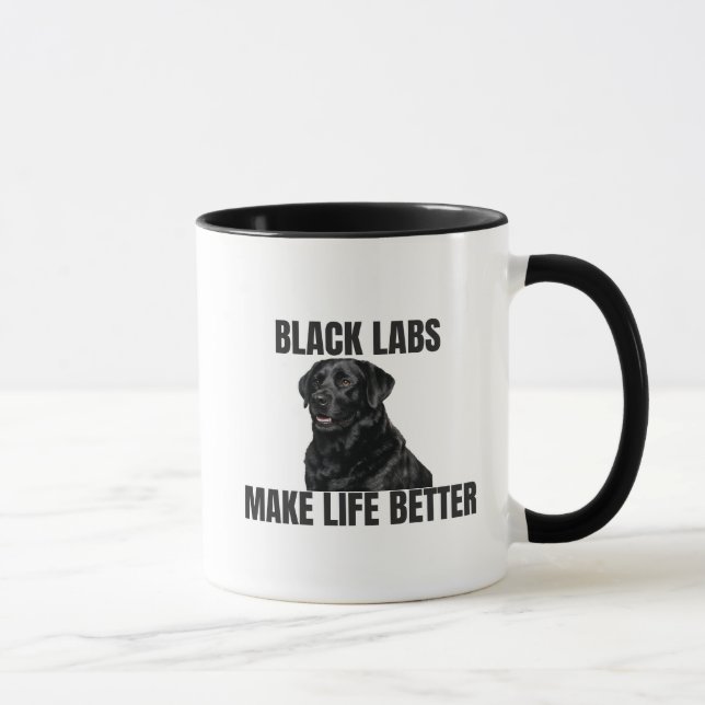Canecas Pretas Fazem a Vida Melhor – Caneca de Caf (Direita)