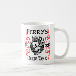 Canecas tomadas partido dobro retros do Werks de