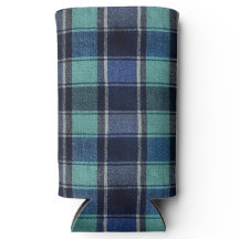 Caneleca ou Garrafa Térmica Xadrez Teal e Navy