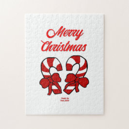 Canes de Natal Quebra-cabeça 28 cm X 35,5 cm