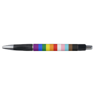 Caneta A bandeira do orgulho de onze listras da SlipperyJ
