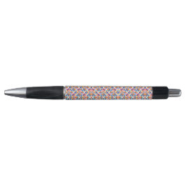 Caneta A pen with a colorful geometric pattern 