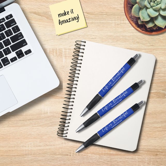 Caneta A vida é um belo slogan comercial (Criador carregado)