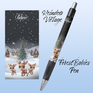 Caneta Acredite em Winter Wonderland Reindeer Keepsa🦌 🎄