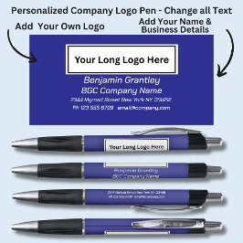 Caneta Adicionar Nome de Detalhes da Empresa, Fundo Real 