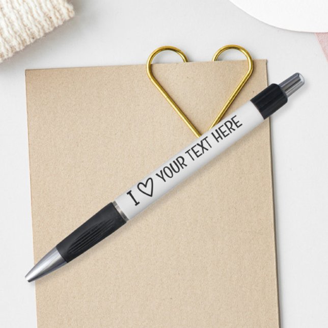 Caneta Adoro Adicionar Seu Próprio Texto Modelo Personali (I Love Add Your Own Text Personalized Template Pen
by Ricaso. Who or what do you love? )