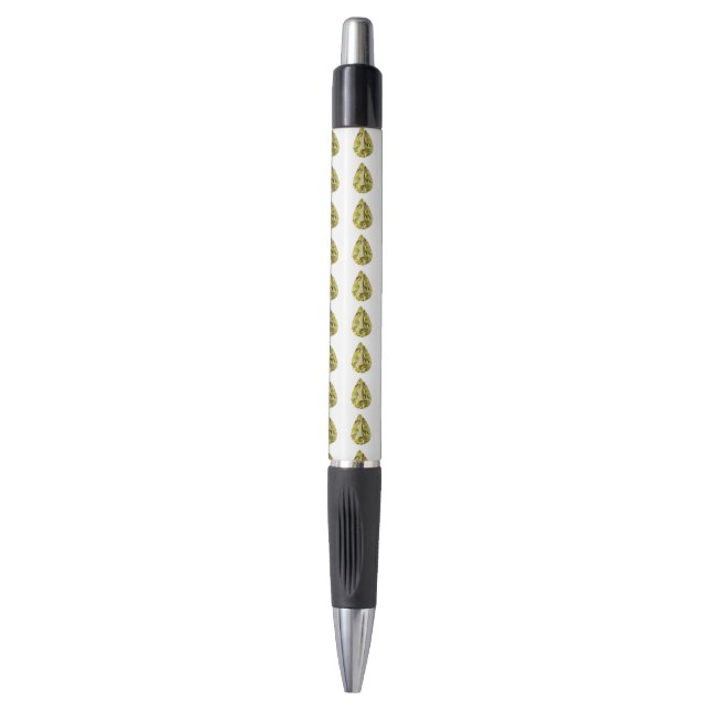 Caneta Amarelo Cirtine (Frente Vertical)