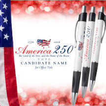 America 250 Land of Free Home of Brave Patriotic