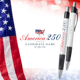 Caneta America 250 Semiquincentenário Lembrança Patriótic