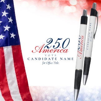 Caneta America 250 Semiquincentennial Patriotic Custom