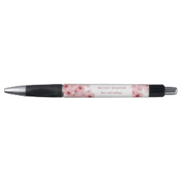 Caneta Aquarela Flores de Cerejeira Rosa Floral