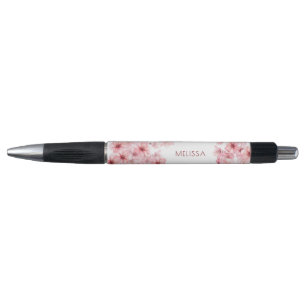 Caneta Aquarela Flores de Cerejeira Rosa Floral