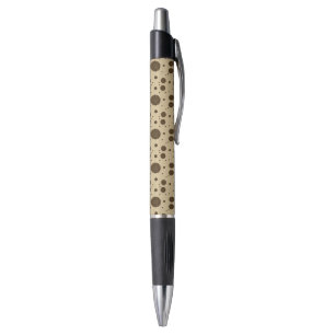 Caneta Areia Floral Micro Marrom Escuro
