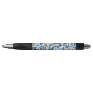 Caneta Arte de Azulejo Floral Azul Veneziano de William M