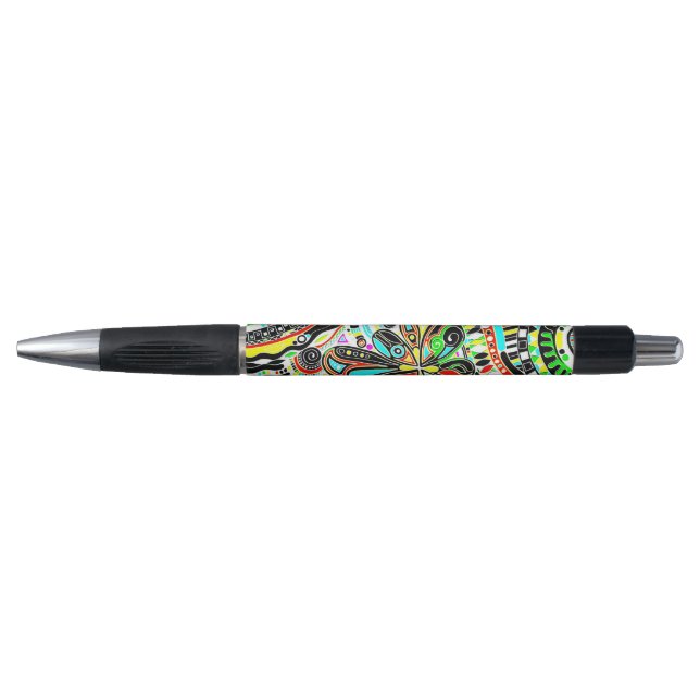 Caneta Arte Fantástica de Esboço - Flores de Abstrato 3 (Frente)