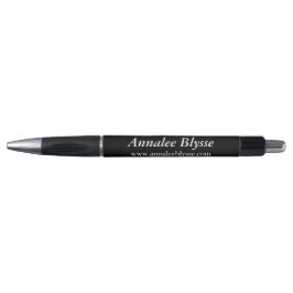 Caneta Autor do Promocional Preto e Branco