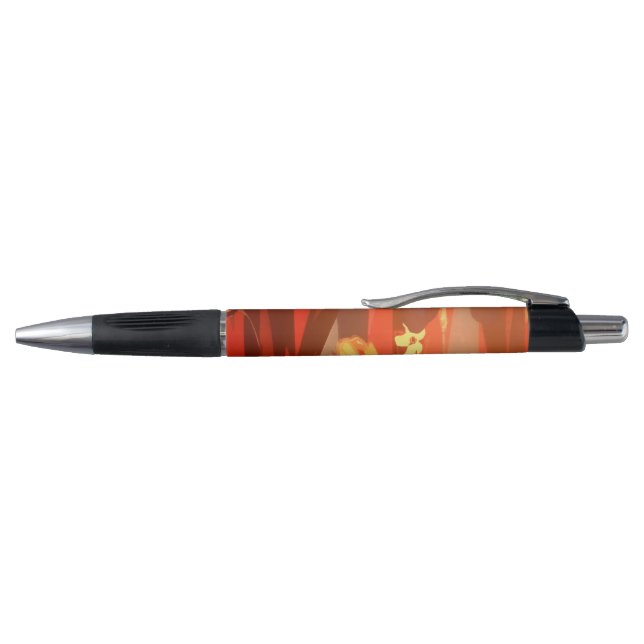 Caneta Autumn Floral Red Falling Deixa Watercolor (Topo)