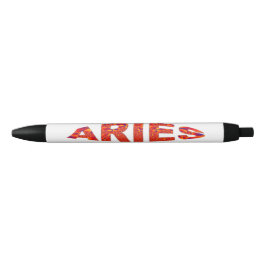 Caneta Azul Aries - Azul Amarelo Laranja-Fogo