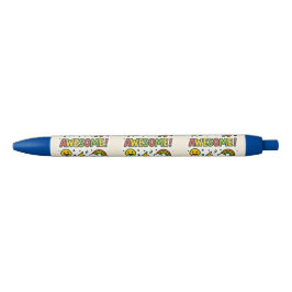 Caneta Azul Awesome Kids Pen – Fun Colorful Design with Stars