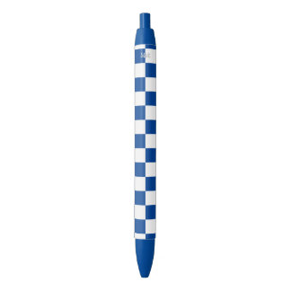 Caneta Azul azulejos Checkered brancos da cor da U-picareta