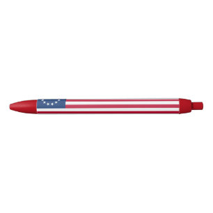 Caneta Azul Bandeira americana Betsy Ross