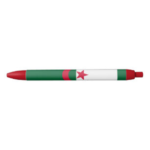 Caneta Azul Bandeira Patriótica Argelina
