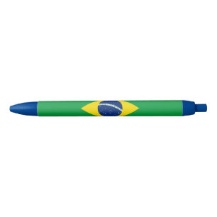 Caneta Azul Bandeira Patriótica do Brasil