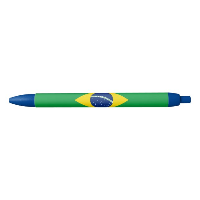Caneta Azul Bandeira Patriótica do Brasil (Frente)