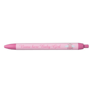 Caneta Azul Bonito Bebê Rosa Personalizada