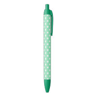 Design Clássico de Pontos Brancos de Cor Verde da
