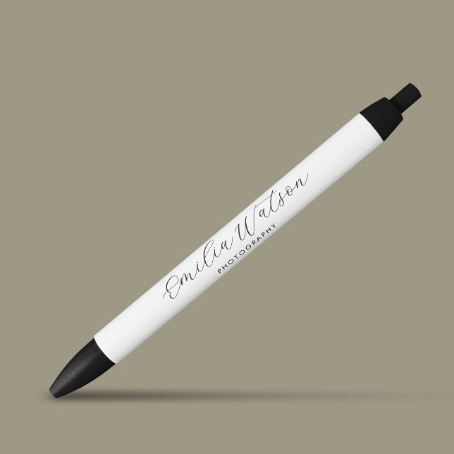 Caneta Azul Elegante Título de Cargo com Nome Personalizado de (Criador carregado)